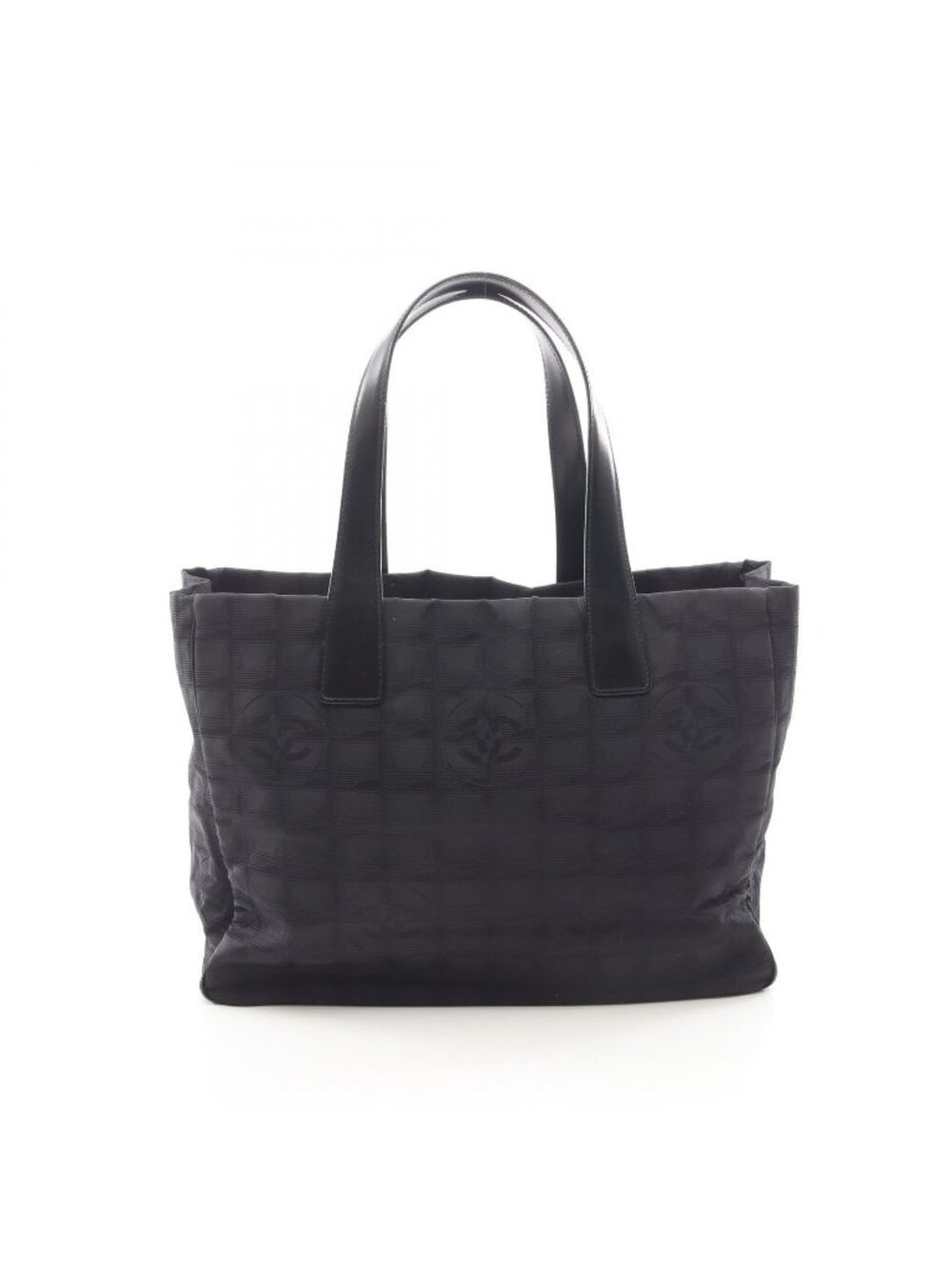 Chanel Tote New Travel Line Black Leather